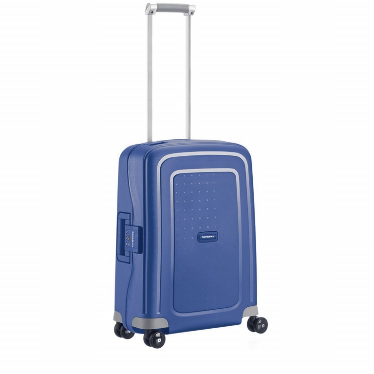 Koffer S´Cure Spinner 55 Dark Blue, Farbe: blau/petrol, Marke: Samsonite, EAN: 5414847329944, Abmessungen in cm: 40x55x20, Bild 2 von 5