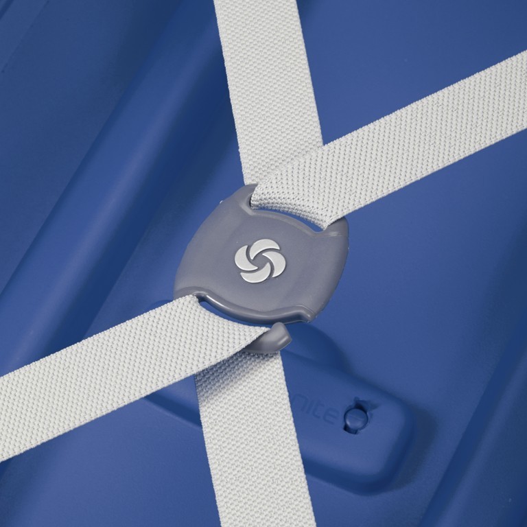 Koffer S´Cure Spinner 55 Dark Blue, Farbe: blau/petrol, Marke: Samsonite, EAN: 5414847329944, Abmessungen in cm: 40x55x20, Bild 4 von 5