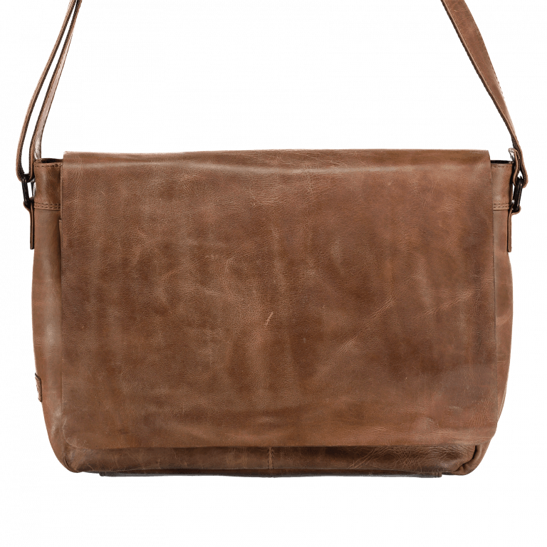 Kuriertasche Cognac, Farbe: cognac, Marke: Portobello, EAN: 4046478023888, Abmessungen in cm: 36x28x12, Bild 1 von 5