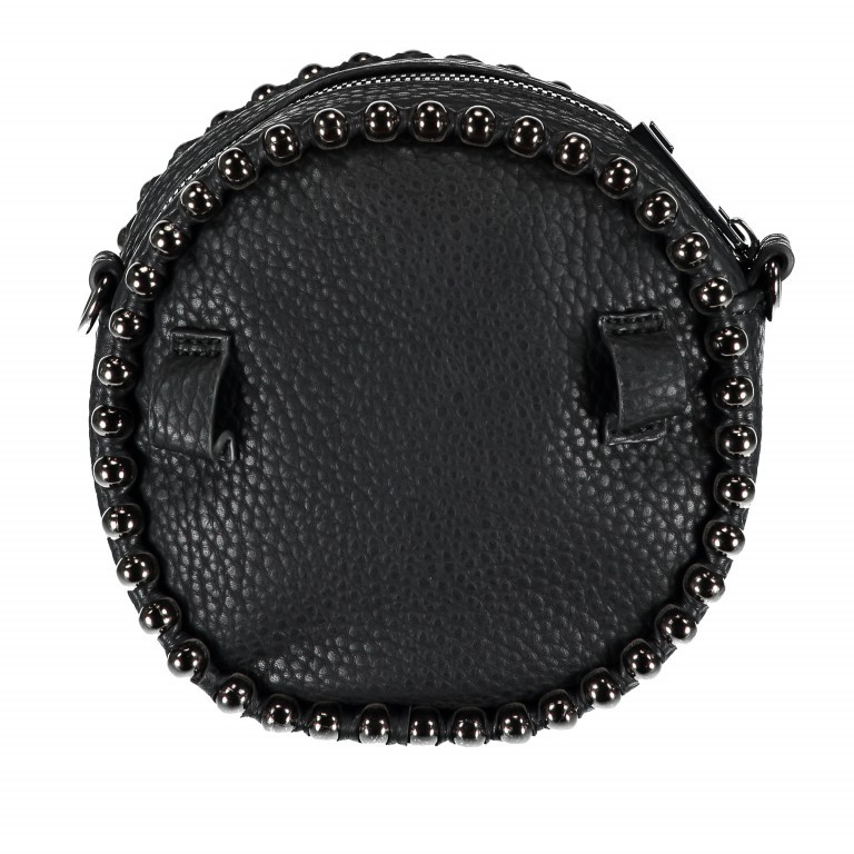 Umhängetasche Minibag mit Nietenbesatz Schwarz, Farbe: schwarz, Marke: Replay, Abmessungen in cm: 17x17x6, Bild 5 von 5