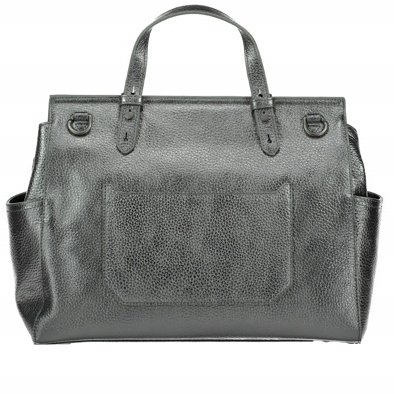Handtasche Heavy Idaho Oil Black, Farbe: schwarz, Marke: Liebeskind Berlin, Abmessungen in cm: 34x27x10, Bild 5 von 6