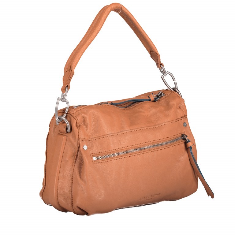 Handtasche Vintag Santacia Cognac, Farbe: cognac, Marke: Liebeskind Berlin, Abmessungen in cm: 26x19x10, Bild 2 von 6