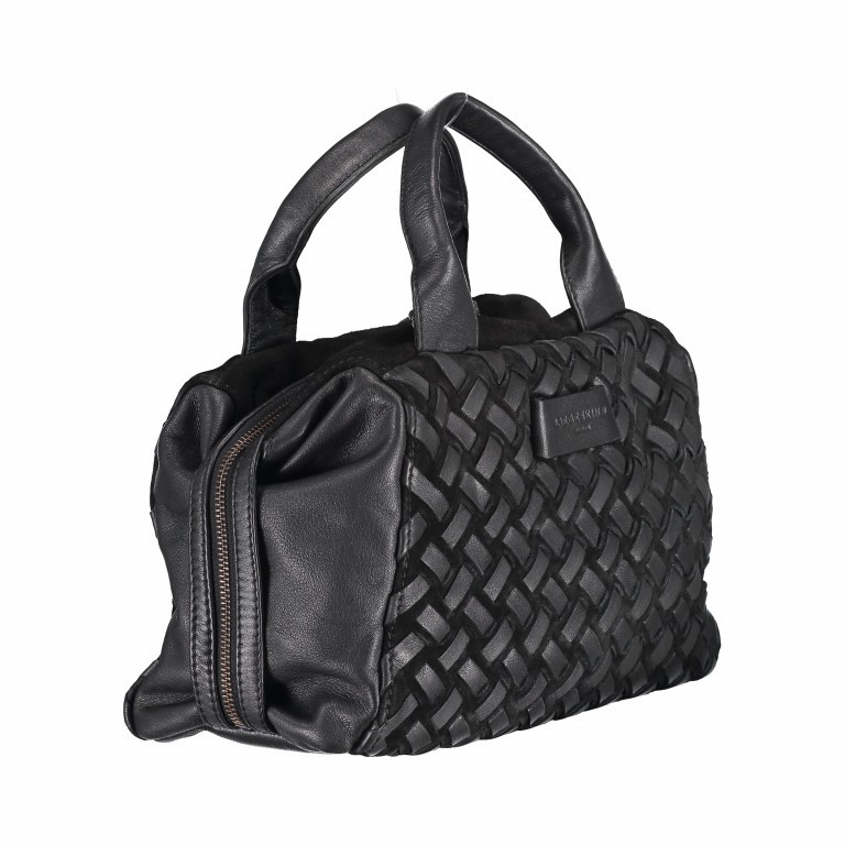 Handtasche Crosta Omaha Oil Black, Farbe: schwarz, Marke: Liebeskind Berlin, Abmessungen in cm: 30x20x13, Bild 2 von 6