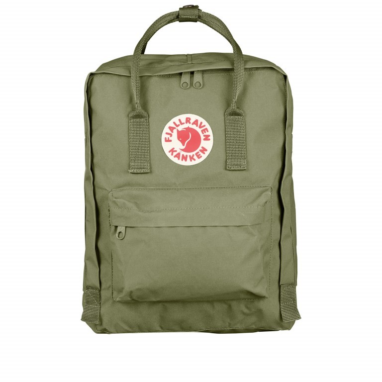 Rucksack Kånken Green, Farbe: taupe/khaki, Marke: Fjällräven, EAN: 7392158007813, Abmessungen in cm: 27x38x13, Bild 1 von 15