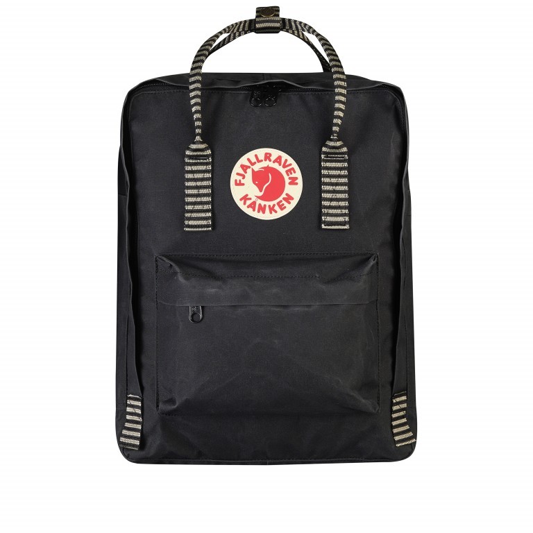 Rucksack Kånken Black Striped, Farbe: schwarz, Marke: Fjällräven, EAN: 7323450363277, Abmessungen in cm: 27x38x13, Bild 1 von 17