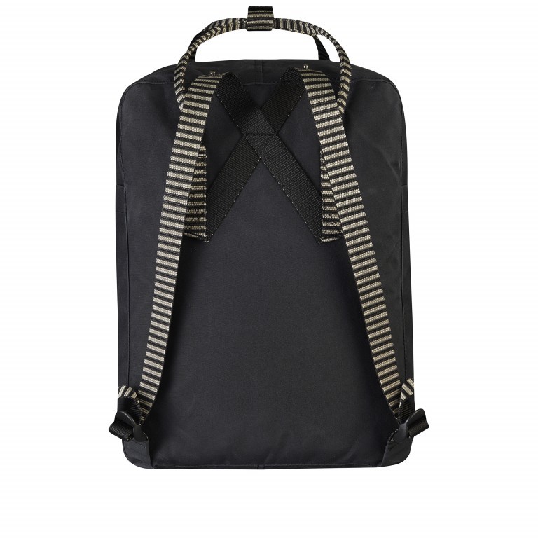 Rucksack Kånken Black Striped, Farbe: schwarz, Marke: Fjällräven, EAN: 7323450363277, Abmessungen in cm: 27x38x13, Bild 4 von 17