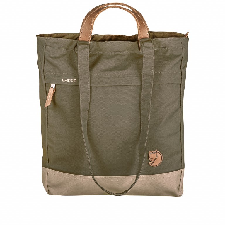 Tasche Totepack No. 1 Khaki Sand, Farbe: taupe/khaki, Marke: Fjällräven, EAN: 7323450363437, Abmessungen in cm: 39x32x11, Bild 1 von 6