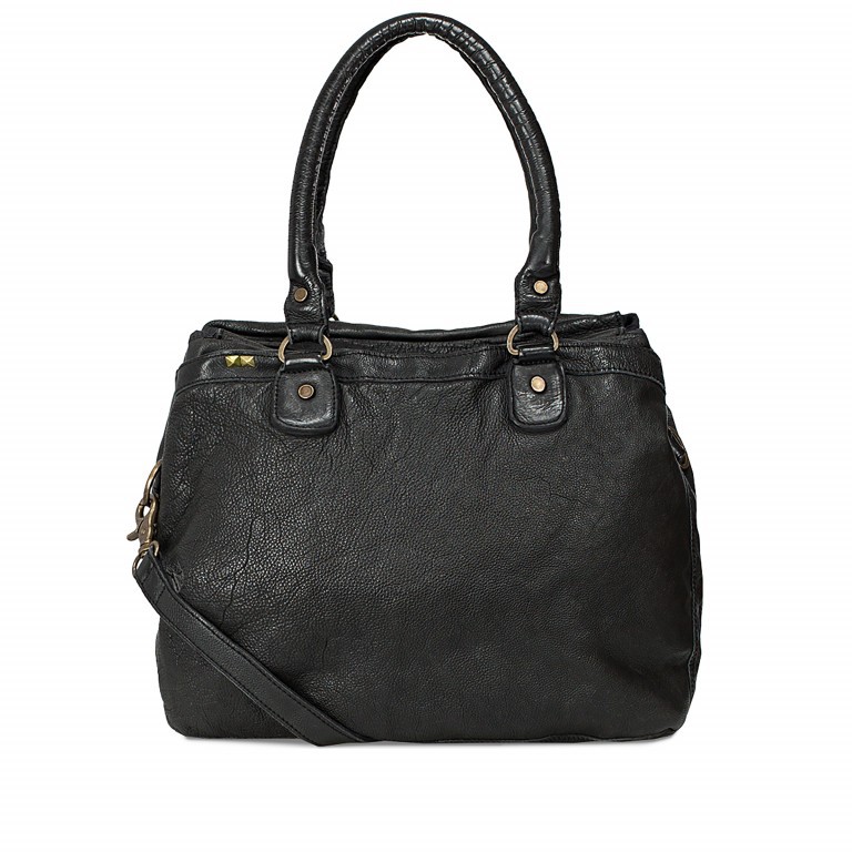 Handtasche Basic Olette Black, Farbe: schwarz, Marke: Desiderius, Abmessungen in cm: 32x27.5x11.5, Bild 1 von 2