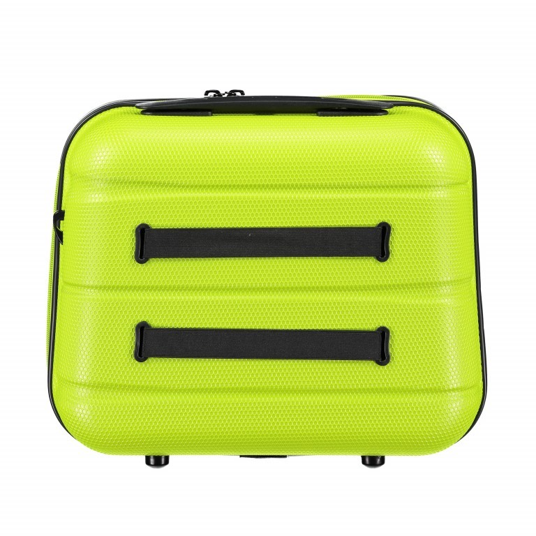 Kosmetikkoffer ABS13 Lime Green, Farbe: grün/oliv, Marke: Franky, EAN: 4250346072797, Abmessungen in cm: 36x32x18, Bild 3 von 9