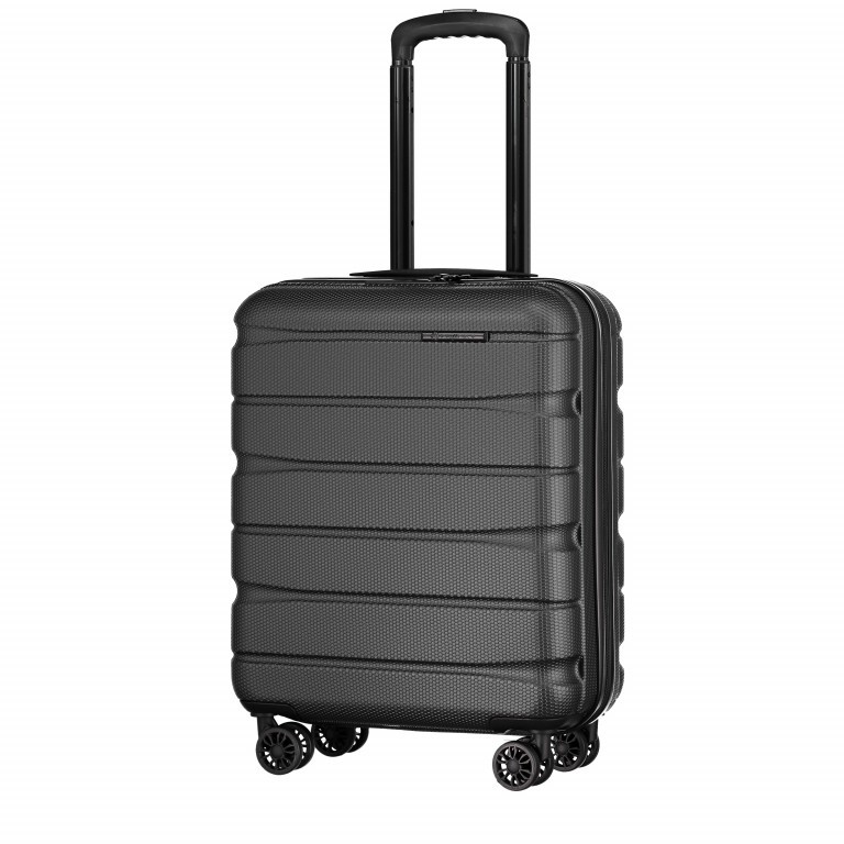 Koffer ABS13 53 cm Black, Farbe: schwarz, Marke: Franky, Abmessungen in cm: 40x53x20, Bild 2 von 8