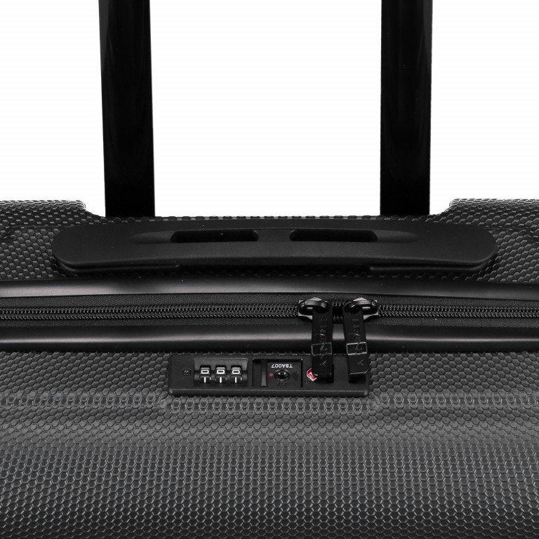 Koffer ABS13 53 cm Black, Farbe: schwarz, Marke: Franky, Abmessungen in cm: 40x53x20, Bild 8 von 8