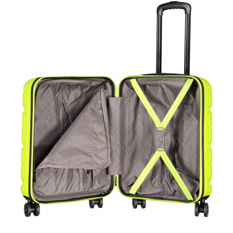 Koffer ABS13 53 cm Lime Green, Farbe: grün/oliv, Marke: Franky, EAN: 4250346064822, Abmessungen in cm: 40x53x20, Bild 9 von 10
