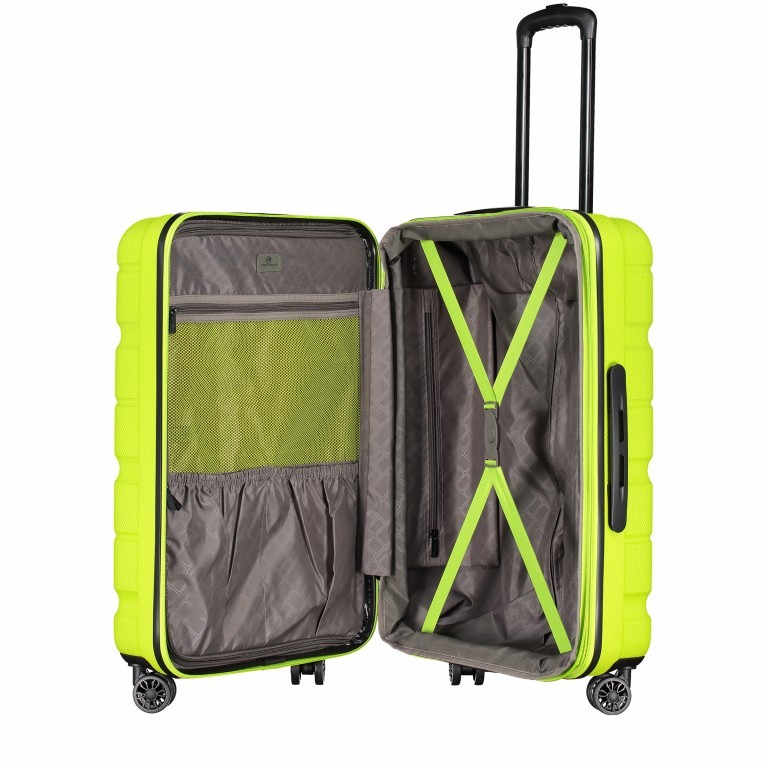 Koffer ABS13 66 cm Lime Green, Farbe: grün/oliv, Marke: Franky, EAN: 4250346064839, Abmessungen in cm: 44.5x66x28, Bild 8 von 10