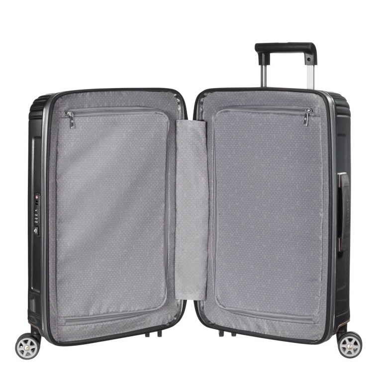 Koffer neopulse Spinner 69 Metallic Black, Farbe: anthrazit, Marke: Samsonite, EAN: 5414847565694, Abmessungen in cm: 46x69x27, Bild 3 von 9