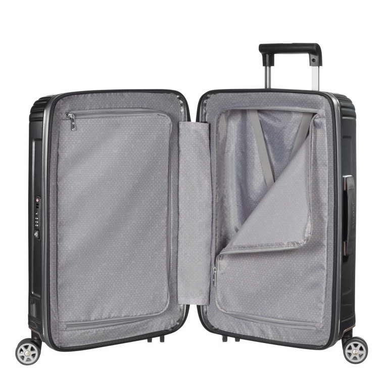 Koffer neopulse Spinner 69 Metallic Black, Farbe: anthrazit, Marke: Samsonite, EAN: 5414847565694, Abmessungen in cm: 46x69x27, Bild 4 von 9