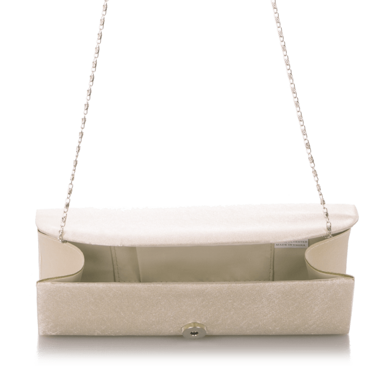 Clutch Beige, Farbe: beige, Marke: Hausfelder Manufaktur, Abmessungen in cm: 24x10x6, Bild 3 von 7