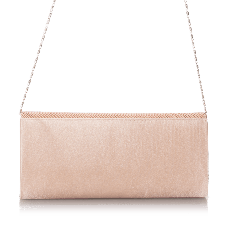 Clutch mit Strass Beige, Farbe: beige, Marke: Hausfelder Manufaktur, Abmessungen in cm: 26x12x7, Bild 4 von 5