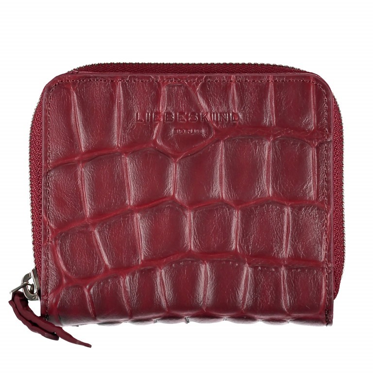 Geldbörse Croco Sabia W7 Warm Burgundy, Farbe: rot/weinrot, Marke: Liebeskind Berlin, Abmessungen in cm: 11x10x2.5, Bild 1 von 4