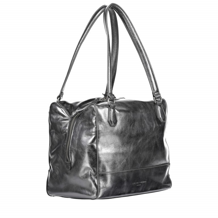 Handtasche Metallic Mesa Rock Grey Metallic, Farbe: grau, metallic, Marke: Liebeskind Berlin, Abmessungen in cm: 30x24x18, Bild 2 von 6