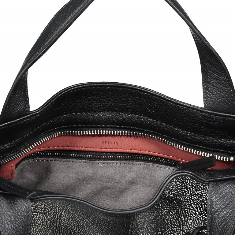 Handtasche Zipper Minneapoli Metallic Silver, Farbe: metallic, Marke: Liebeskind Berlin, Bild 4 von 6