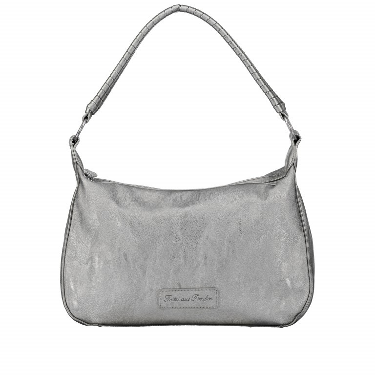 Handtasche Saddle Ora Silver, Farbe: metallic, Marke: Fritzi aus Preußen, EAN: 4059065069947, Abmessungen in cm: 31x21.5x10, Bild 1 von 7