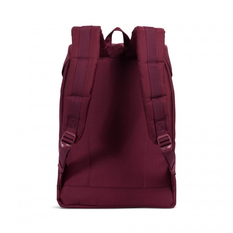 Rucksack Retreat Rubber Straps Volumen 18 Liter Windsor Wine Veggie Tan, Farbe: rot/weinrot, Marke: Herschel, EAN: 0828432146635, Abmessungen in cm: 34x46x12, Bild 4 von 5