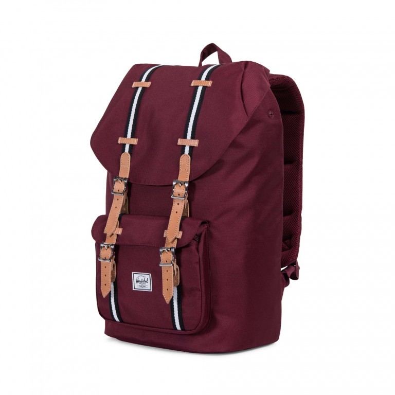 Rucksack Little America Volumen 23 Liter Windsor Wine, Farbe: rot/weinrot, Marke: Herschel, EAN: 0828432146611, Abmessungen in cm: 28x50x17, Bild 2 von 4