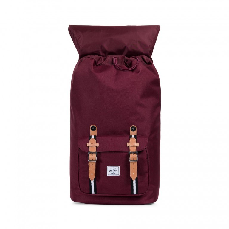 Rucksack Little America Volumen 23 Liter Windsor Wine, Farbe: rot/weinrot, Marke: Herschel, EAN: 0828432146611, Abmessungen in cm: 28x50x17, Bild 3 von 4