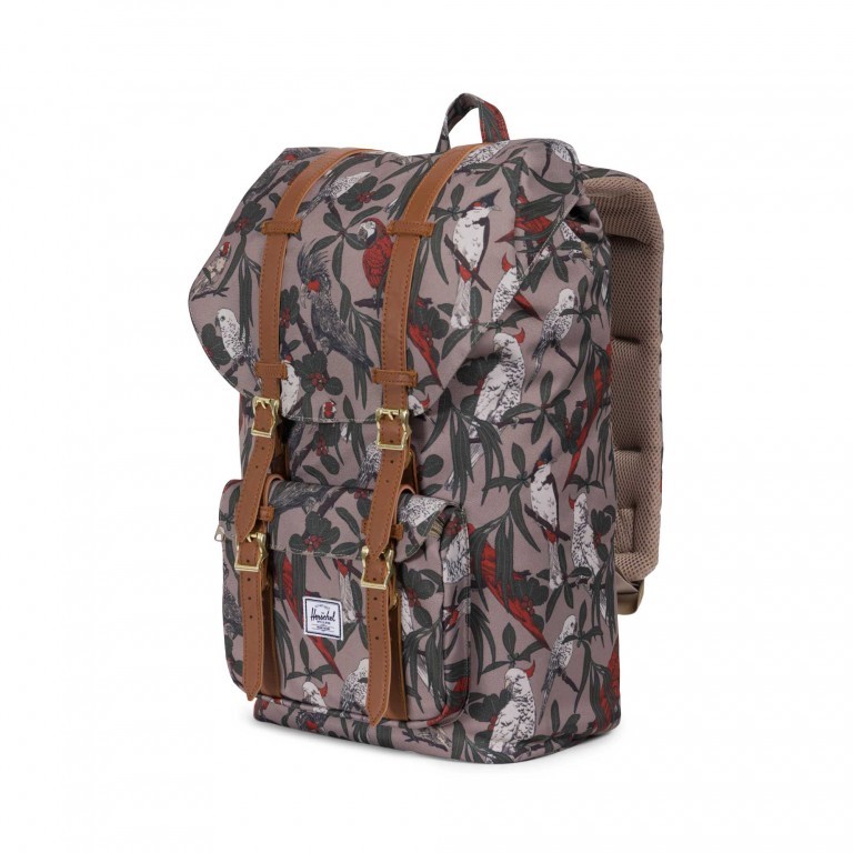 Rucksack Little America Volumen 23 Liter Brindle Parlour Tan, Farbe: grün/oliv, Marke: Herschel, EAN: 0828432147656, Abmessungen in cm: 28x50x17, Bild 2 von 5