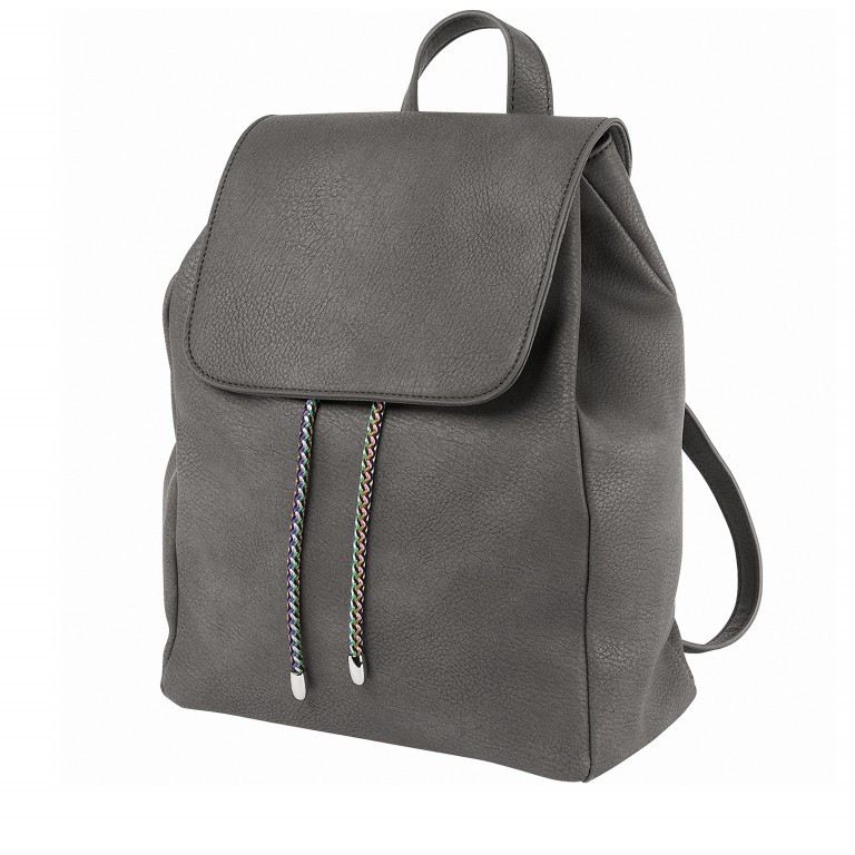 Rucksack Pisa Erna Grau, Farbe: grau, Marke: Loubs, Abmessungen in cm: 32x24x10.5, Bild 2 von 4