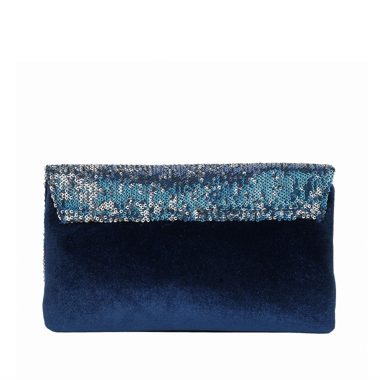 Umhängetasche / Clutch Whiterock Emelie Blau, Farbe: blau/petrol, Marke: Loubs, Abmessungen in cm: 25.5x15.5x2, Bild 4 von 4