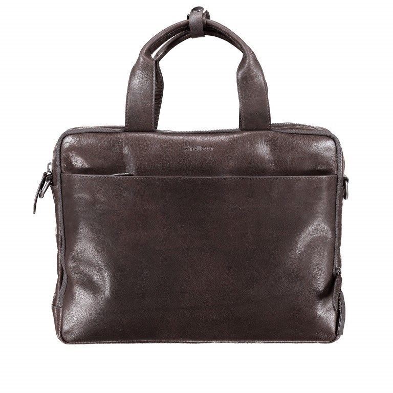 Aktentasche Coleman Briefbag MHZ Dark Brown, Farbe: braun, Marke: Strellson, EAN: 4053533568635, Abmessungen in cm: 38.5x30x12, Bild 1 von 6