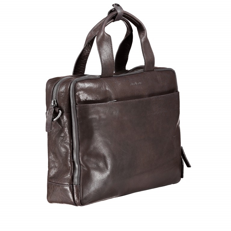 Aktentasche Coleman Briefbag MHZ Dark Brown, Farbe: braun, Marke: Strellson, EAN: 4053533568635, Abmessungen in cm: 38.5x30x12, Bild 2 von 6