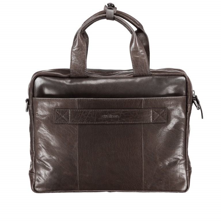 Aktentasche Coleman Briefbag MHZ Dark Brown, Farbe: braun, Marke: Strellson, EAN: 4053533568635, Abmessungen in cm: 38.5x30x12, Bild 6 von 6