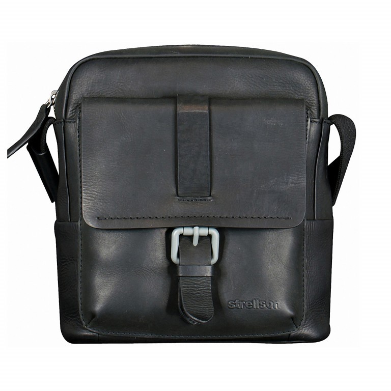 Umhängetasche Turnham Shoulderbag XSVZ Black, Farbe: schwarz, Marke: Strellson, EAN: 4053533530199, Abmessungen in cm: 20x23x6, Bild 1 von 1