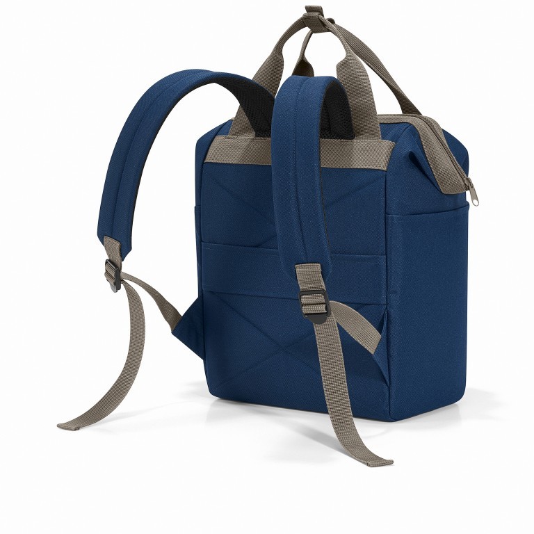 Rucksack Allrounder R Dark Blue, Farbe: blau/petrol, Marke: Reisenthel, EAN: 4012013598739, Abmessungen in cm: 31x39x17, Bild 2 von 4