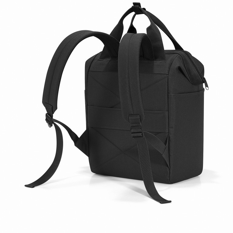 Rucksack Allrounder R Black, Farbe: schwarz, Marke: Reisenthel, EAN: 4012013598722, Abmessungen in cm: 31x39x17, Bild 2 von 4