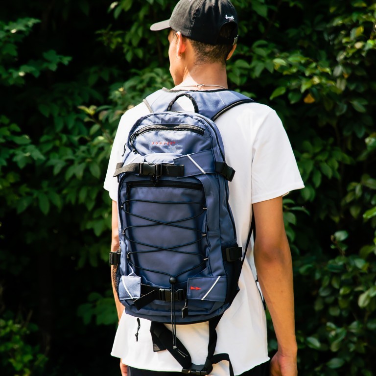 Rucksack Louis Flannel Navy, Farbe: blau/petrol, Marke: Forvert, EAN: 4053726042751, Abmessungen in cm: 28x48x12, Bild 3 von 5