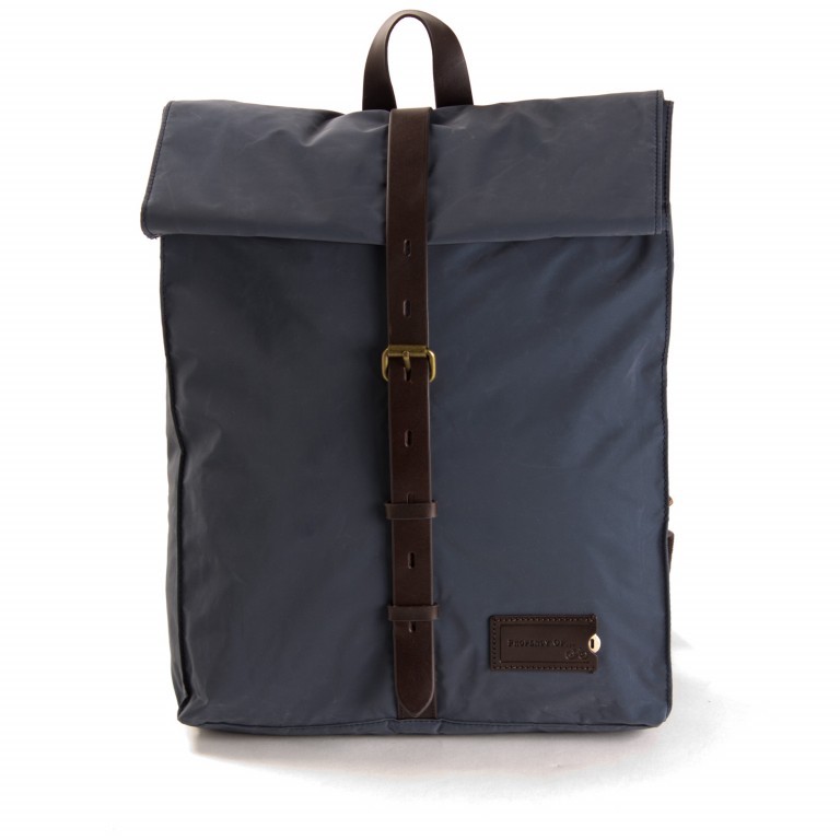 Rucksack Amsterdam Series Mitch Navy Dark Brown, Farbe: blau/petrol, Marke: Property of ..., EAN: 8719322700797, Abmessungen in cm: 31x41x10, Bild 1 von 6