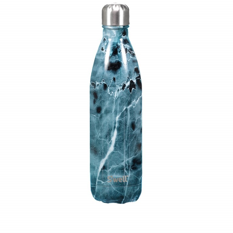 Trinkflasche Volumen 750 ml Blue Marble, Farbe: blau/petrol, Marke: S'well Bottle, Bild 1 von 1