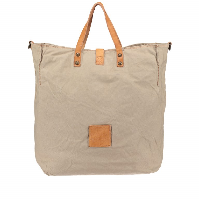 Shopper Canvas C1262-TEVL-3249 Beige Druck Schwarz, Farbe: beige, Marke: Campomaggi, EAN: 8054302016117, Abmessungen in cm: 35x40x15, Bild 6 von 6