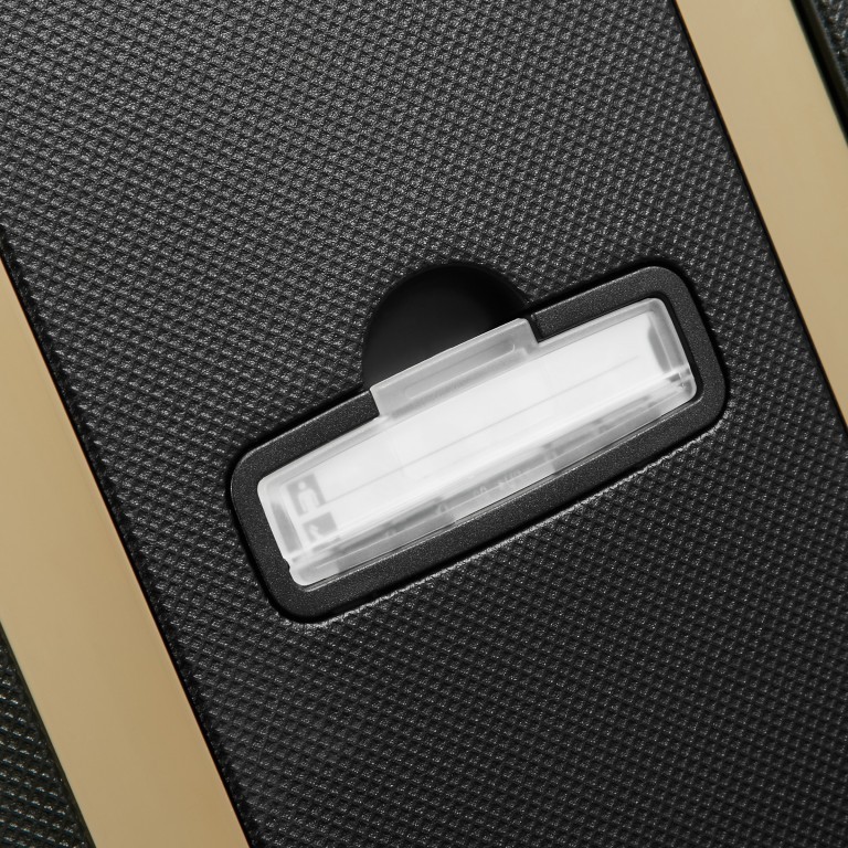 Koffer S´Cure DLX Spinner 75 Black Gold, Farbe: schwarz, Marke: Samsonite, EAN: 5414847884986, Abmessungen in cm: 52x75x31, Bild 12 von 12