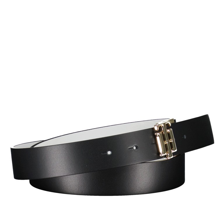 Gürtel Logo Reversible Belt für Damen Bundweite 95 CM Black, Farbe: schwarz, Marke: Tommy Hilfiger, EAN: 8720114663992, Bild 2 von 5