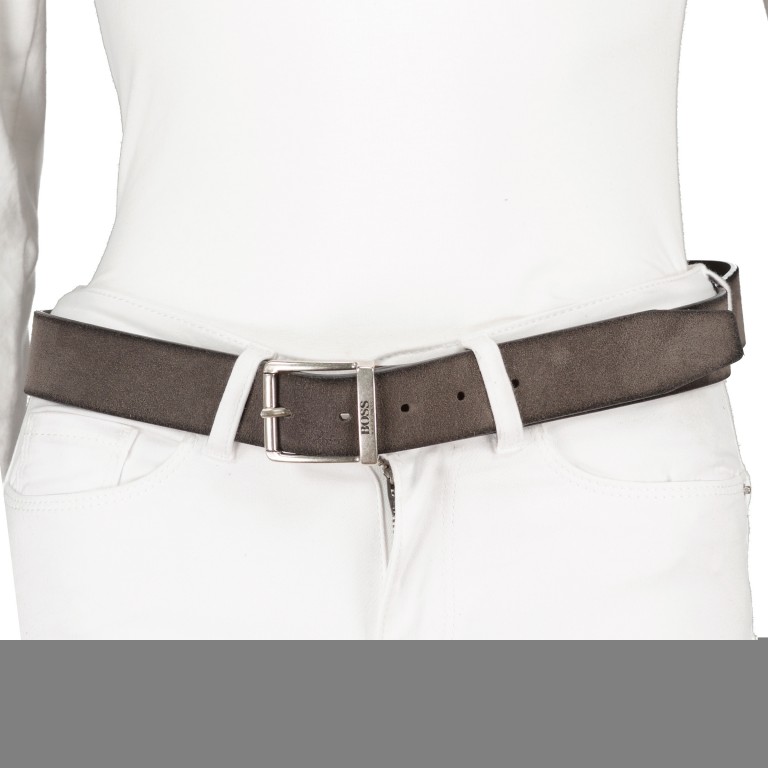 Gürtel Joni Bundweite 105 CM Medium Grey, Farbe: grau, Marke: BOSS, EAN: 4029053558210, Bild 2 von 3
