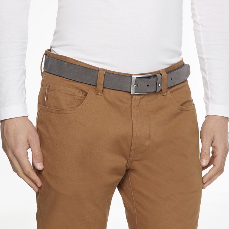 Gürtel Adan Belt Nubuck Bundweite 95 CM Grey, Farbe: grau, Marke: Tommy Hilfiger, EAN: 8720641957168, Bild 3 von 3