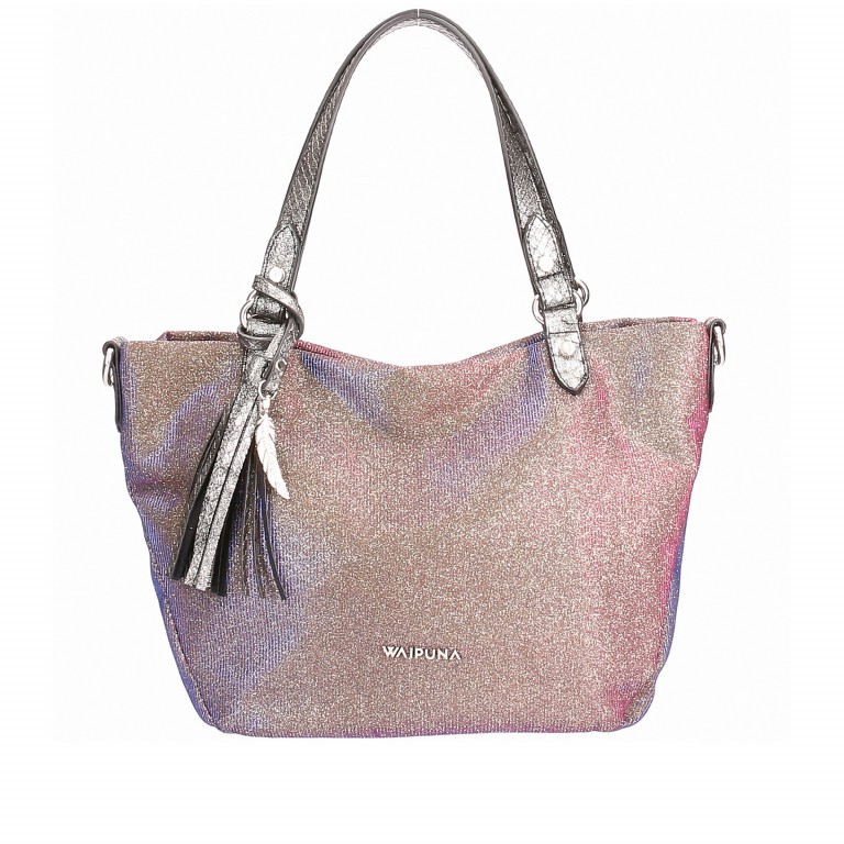 Handtasche Kiana 186 Purple, Farbe: flieder/lila, metallic, Marke: Waipuna, Abmessungen in cm: 34x22x12.5, Bild 1 von 7