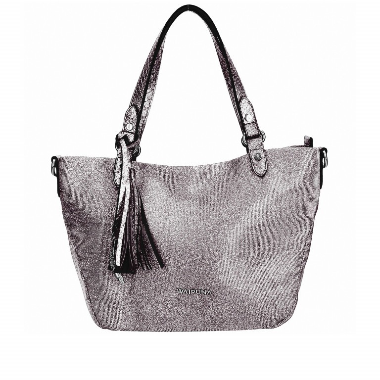 Handtasche Kiana 186 Darksilver, Farbe: metallic, Marke: Waipuna, Abmessungen in cm: 34x22x12.5, Bild 1 von 7