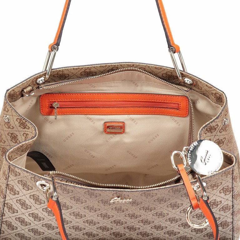 Shopper Jacqui Brown Multi, Farbe: orange, Marke: Guess, EAN: 0190231113829, Abmessungen in cm: 33x24.5x14.5, Bild 4 von 6