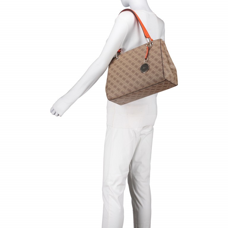 Shopper Jacqui Brown Multi, Farbe: orange, Marke: Guess, EAN: 0190231113829, Abmessungen in cm: 33x24.5x14.5, Bild 6 von 6