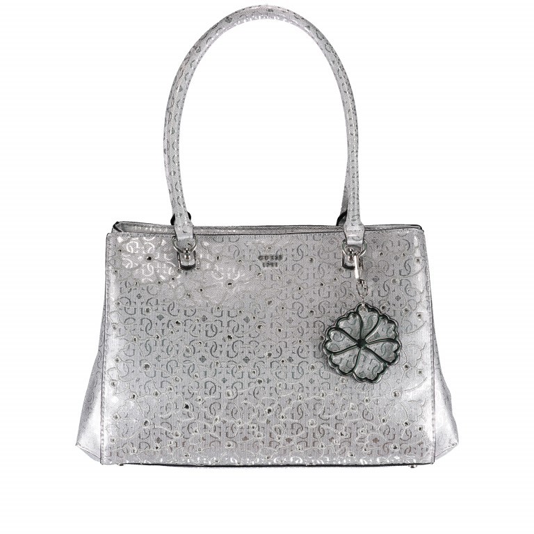 Shopper Jayne Silver, Farbe: metallic, Marke: Guess, EAN: 0190231112853, Abmessungen in cm: 37x22x15, Bild 1 von 6